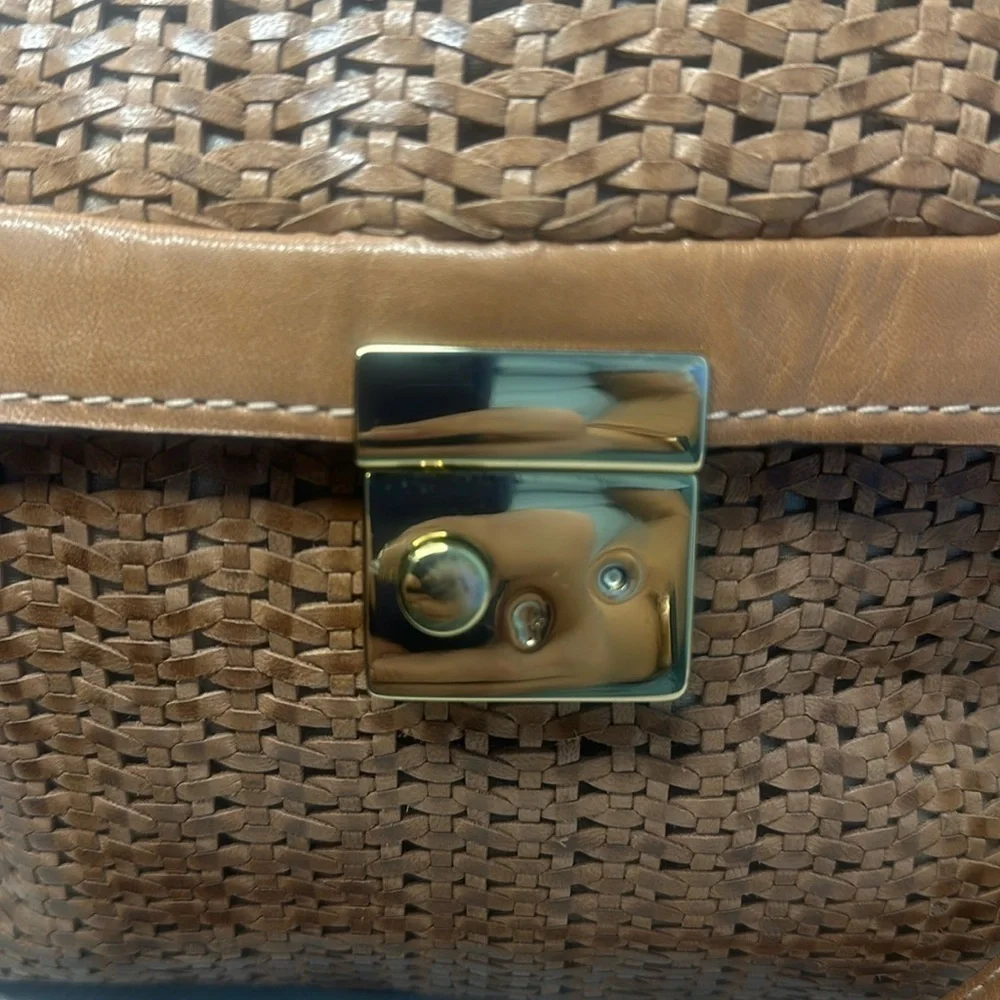 Arezzo vegetable tanned leather top Handel/shoulder strap bag
